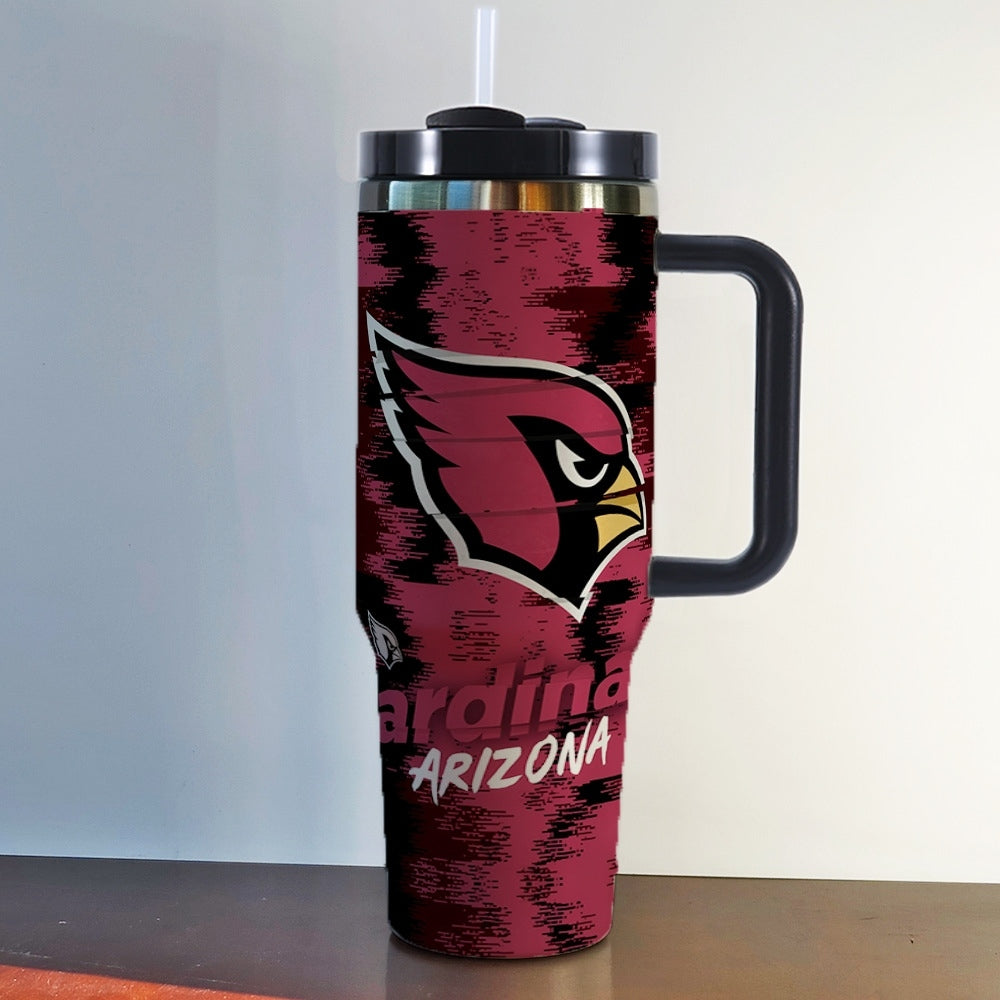 NFL 40oz Insulated Car Tumbler – Ultimate Gameday Travel Mug with Handle