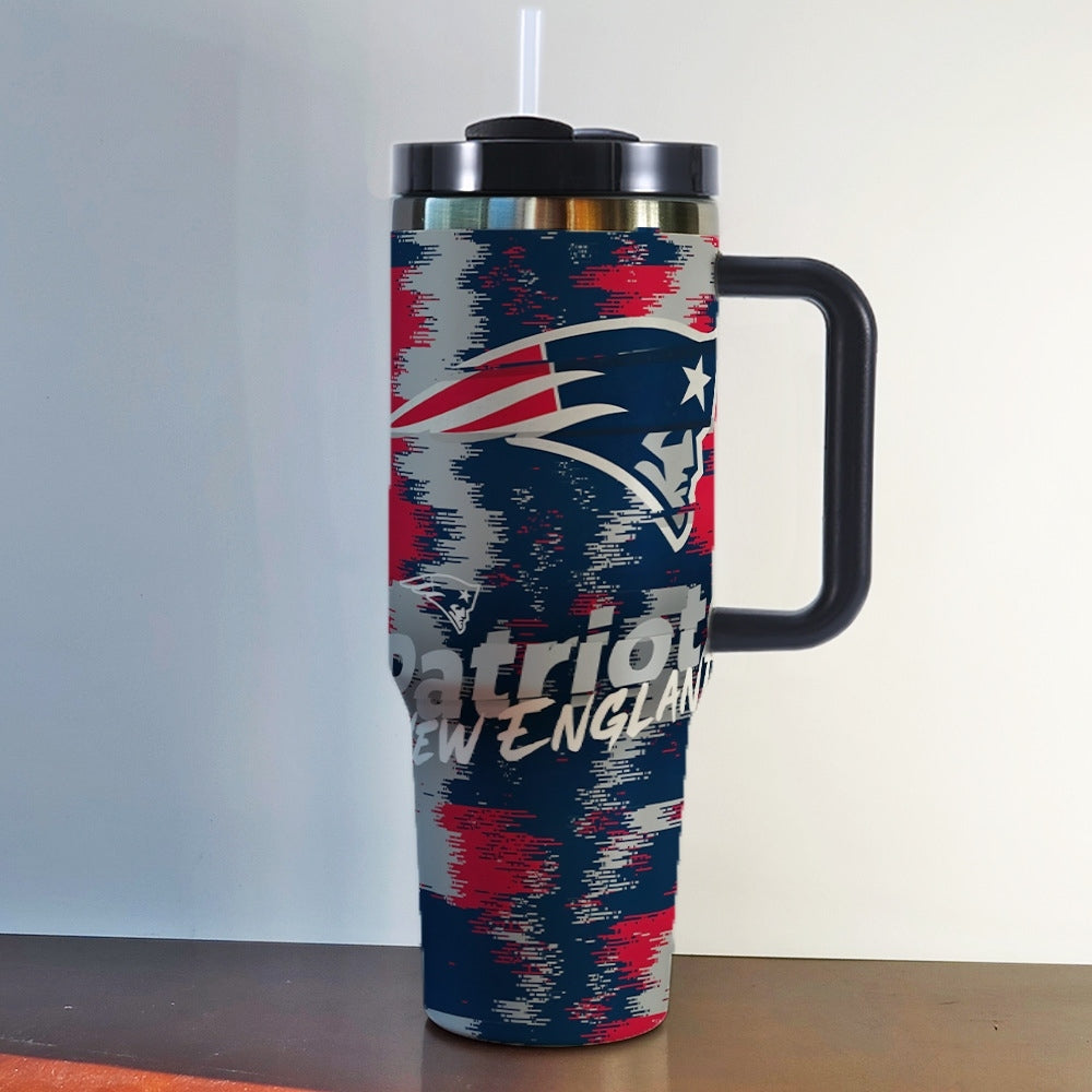 NFL 40oz Insulated Car Tumbler – Ultimate Gameday Travel Mug with Handle