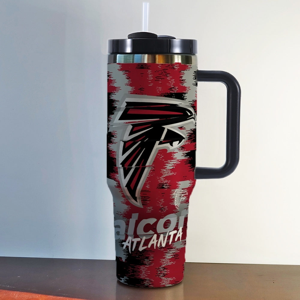 NFL 40oz Insulated Car Tumbler – Ultimate Gameday Travel Mug with Handle