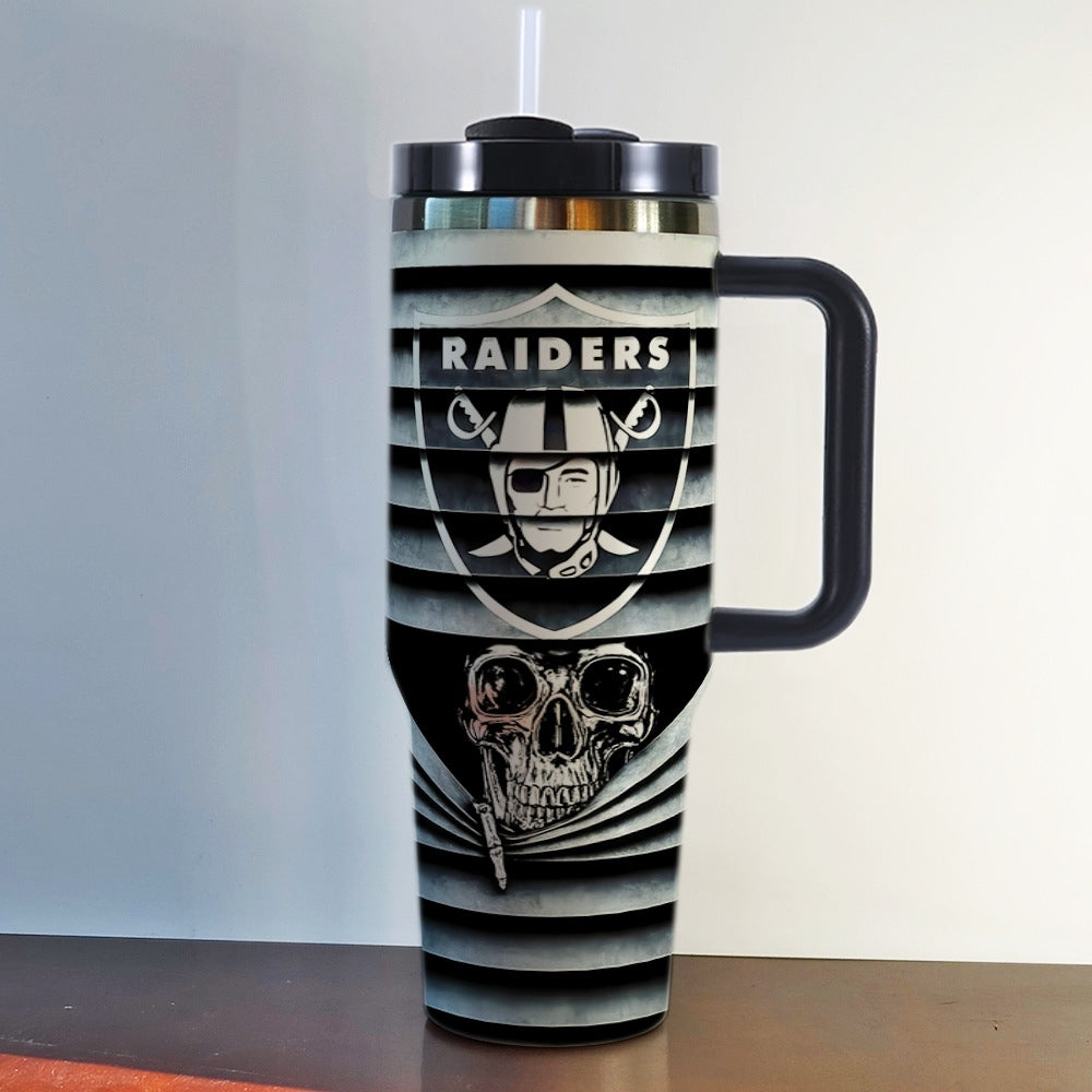 NFL 40oz Insulated Car Tumbler – Ultimate Gameday Travel Mug with Handle