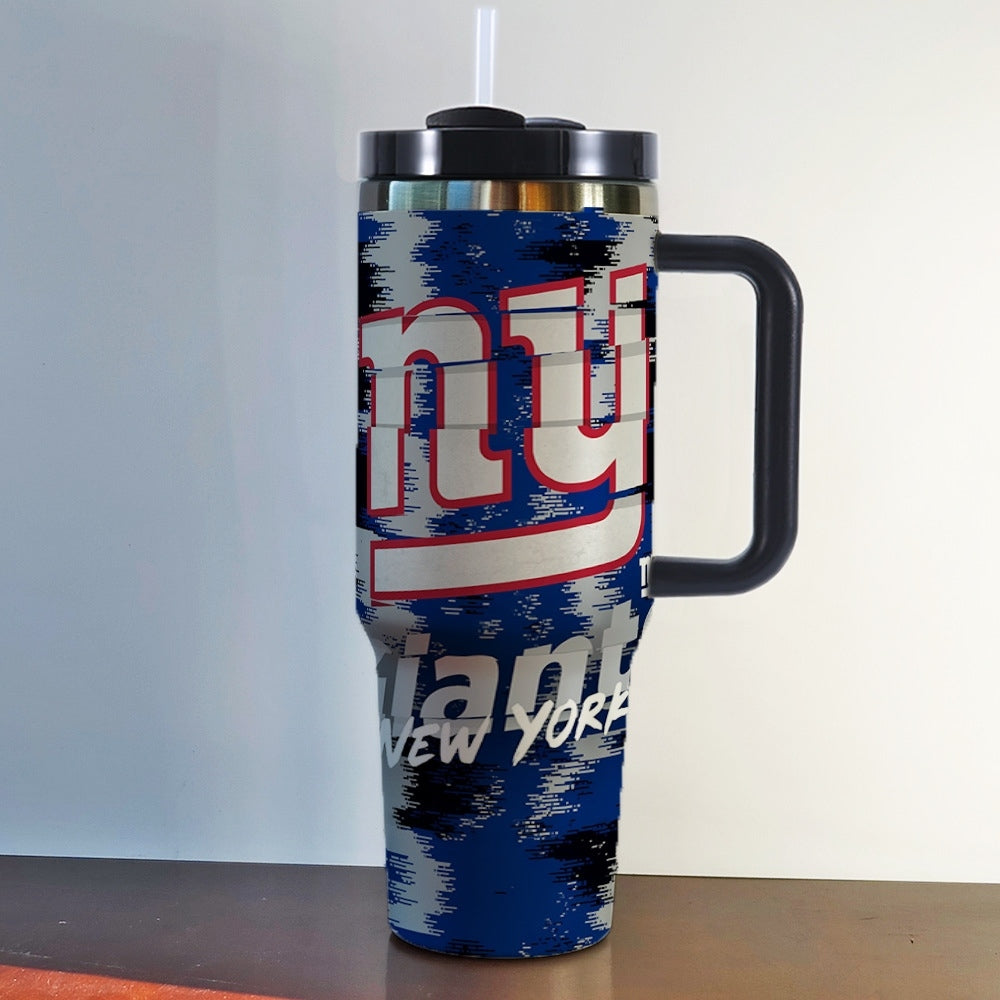 NFL 40oz Insulated Car Tumbler – Ultimate Gameday Travel Mug with Handle