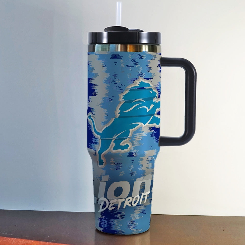 NFL 40oz Insulated Car Tumbler – Ultimate Gameday Travel Mug with Handle