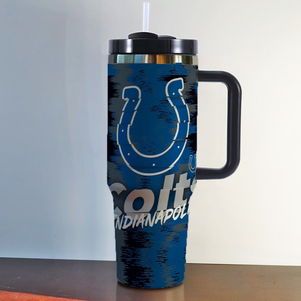 NFL 40oz Insulated Car Tumbler – Ultimate Gameday Travel Mug with Handle