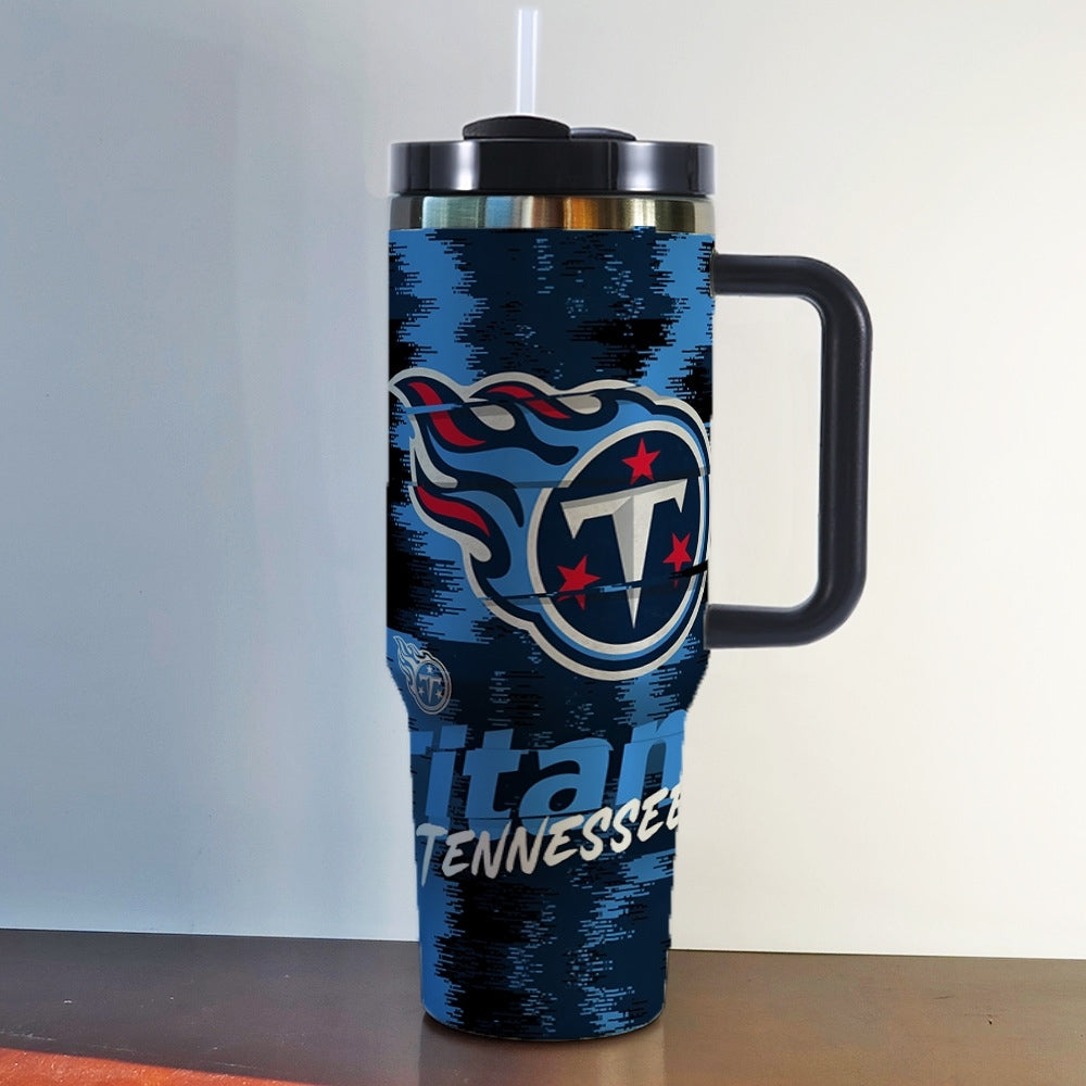 NFL 40oz Insulated Car Tumbler – Ultimate Gameday Travel Mug with Handle