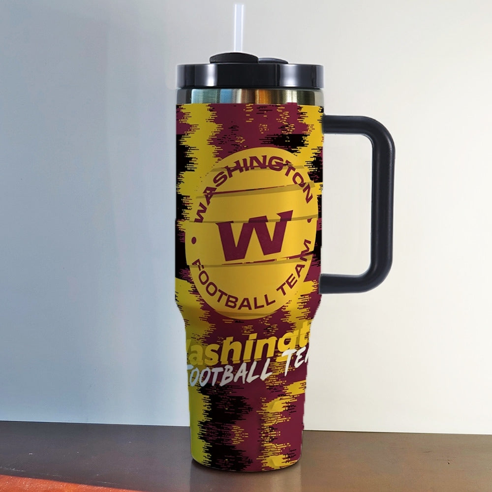 NFL 40oz Insulated Car Tumbler – Ultimate Gameday Travel Mug with Handle