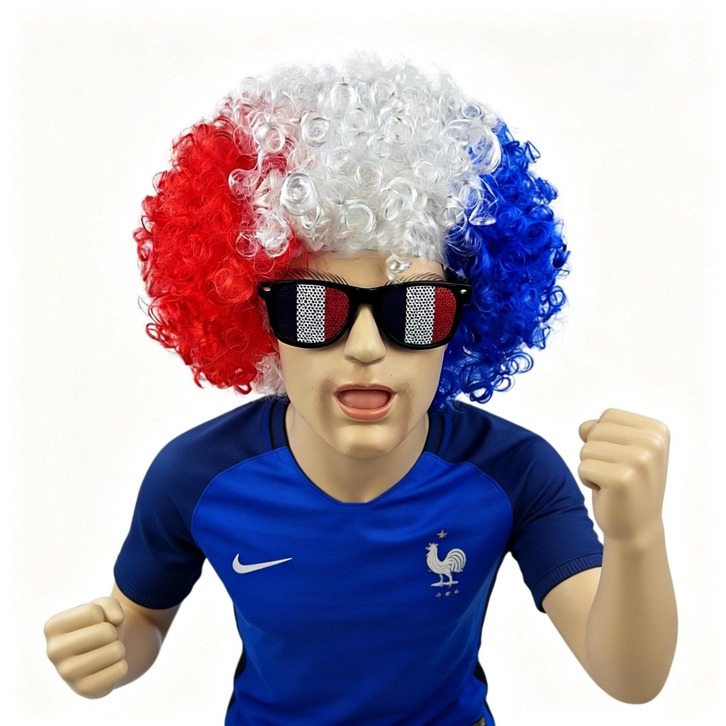 National Flag Wig & Sunglasses Set | 2026 World Cup Soccer Fan Gear