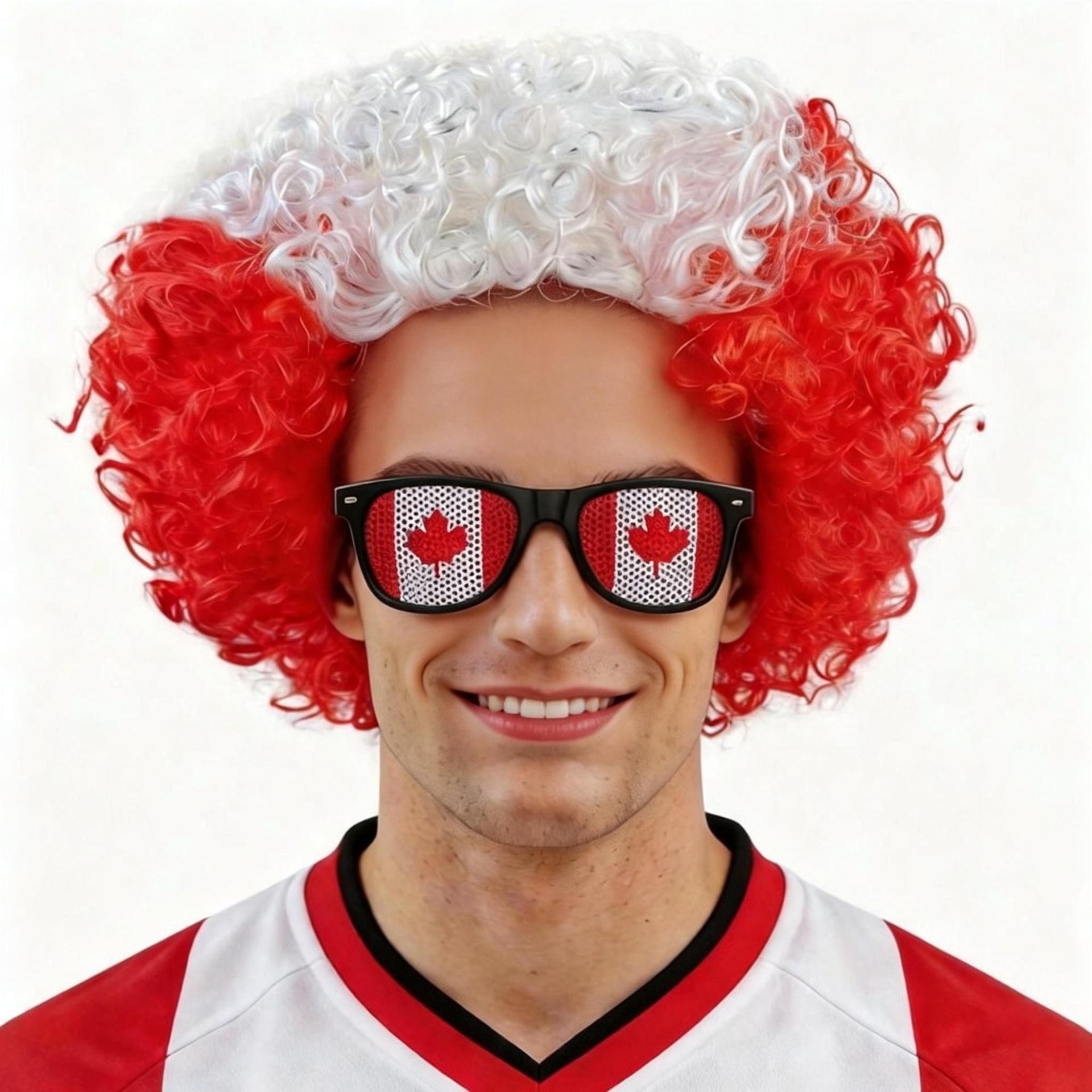 National Flag Wig & Sunglasses Set | 2026 World Cup Soccer Fan Gear