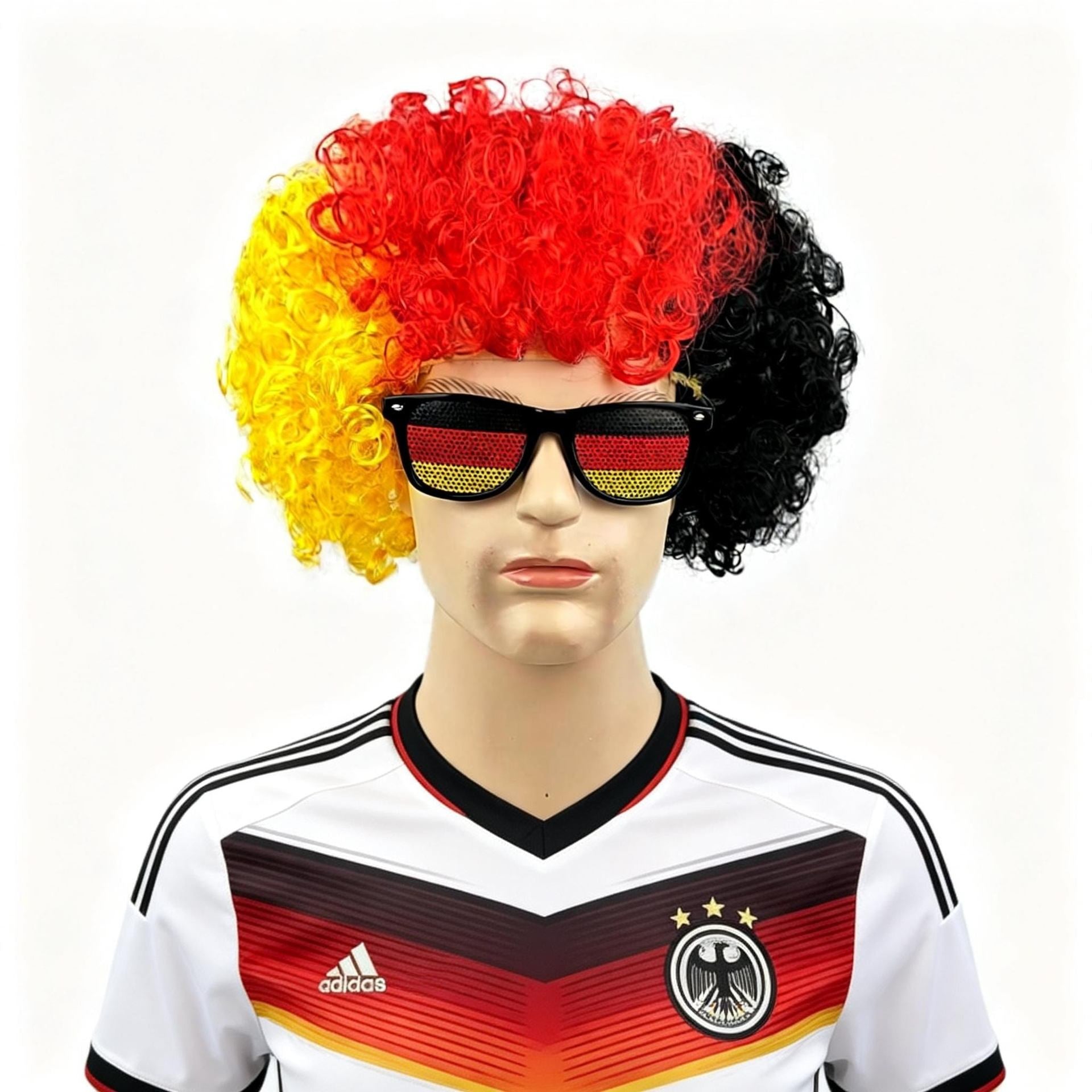 National Flag Wig & Sunglasses Set | 2026 World Cup Soccer Fan Gear