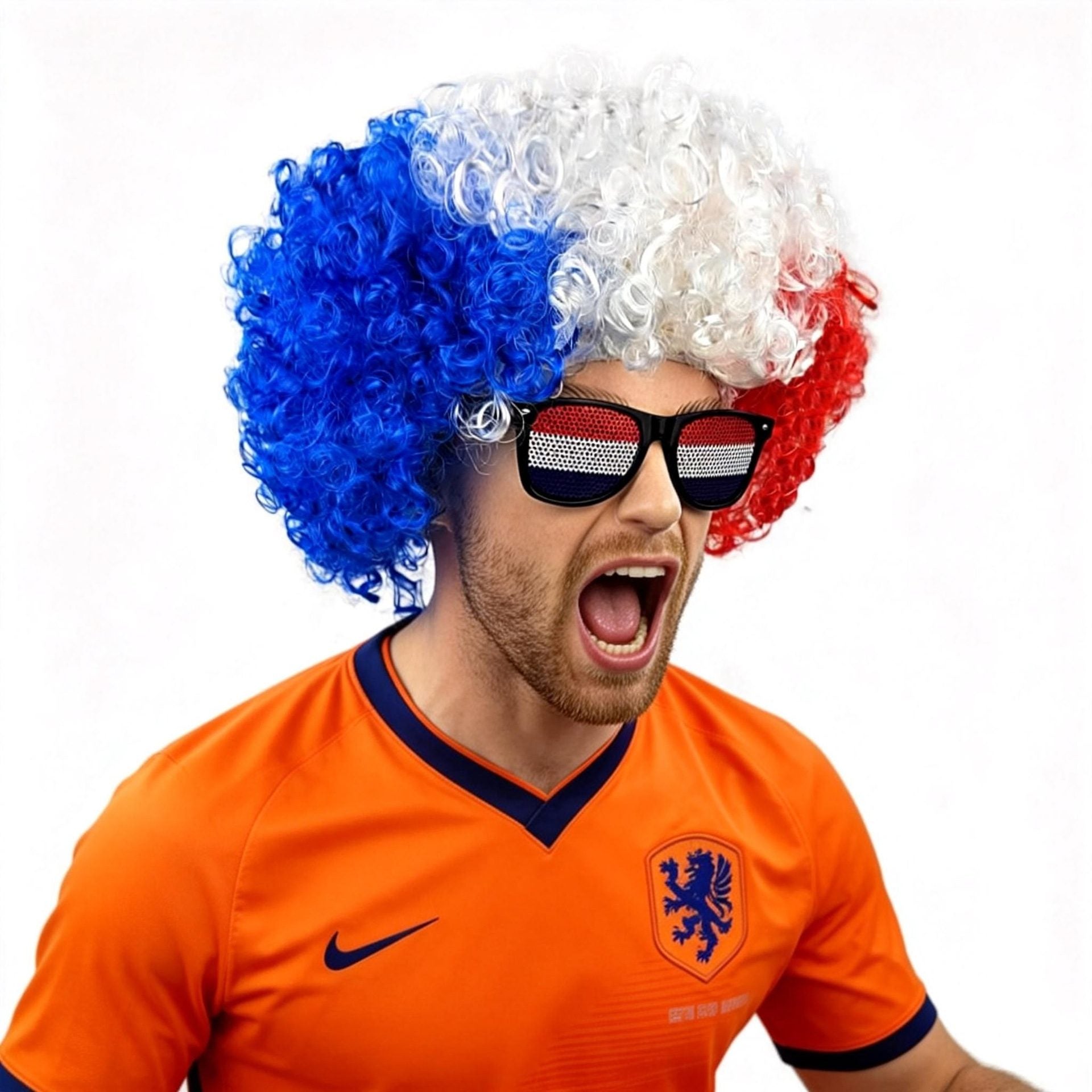 National Flag Wig & Sunglasses Set | 2026 World Cup Soccer Fan Gear