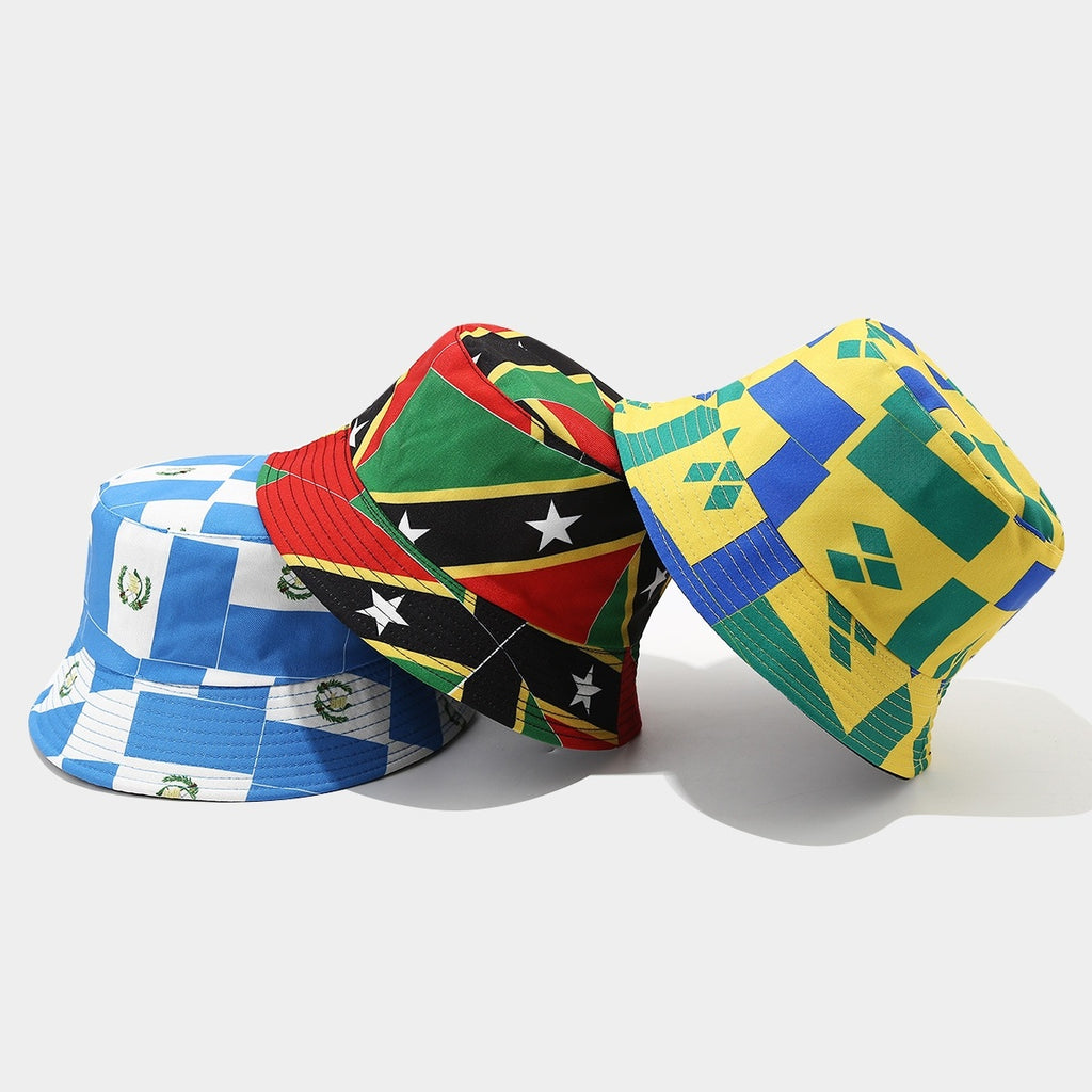 2026 World Cup Reversible Bucket Hat | National Team Flag Sun Hat