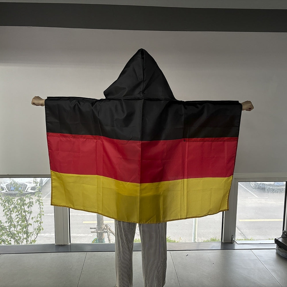 2026 World Cup Fan Scarf Shawl – National Team Body Flag Cape
