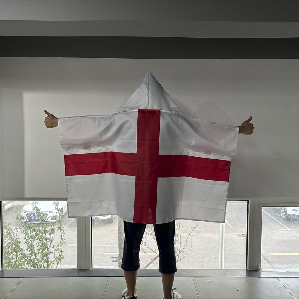 2026 World Cup Fan Scarf Shawl – National Team Body Flag Cape