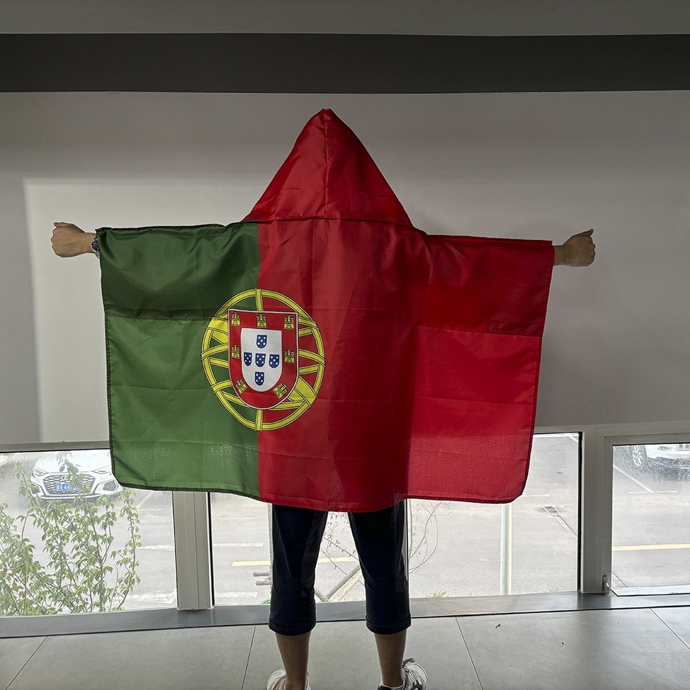 2026 World Cup Fan Scarf Shawl – National Team Body Flag Cape