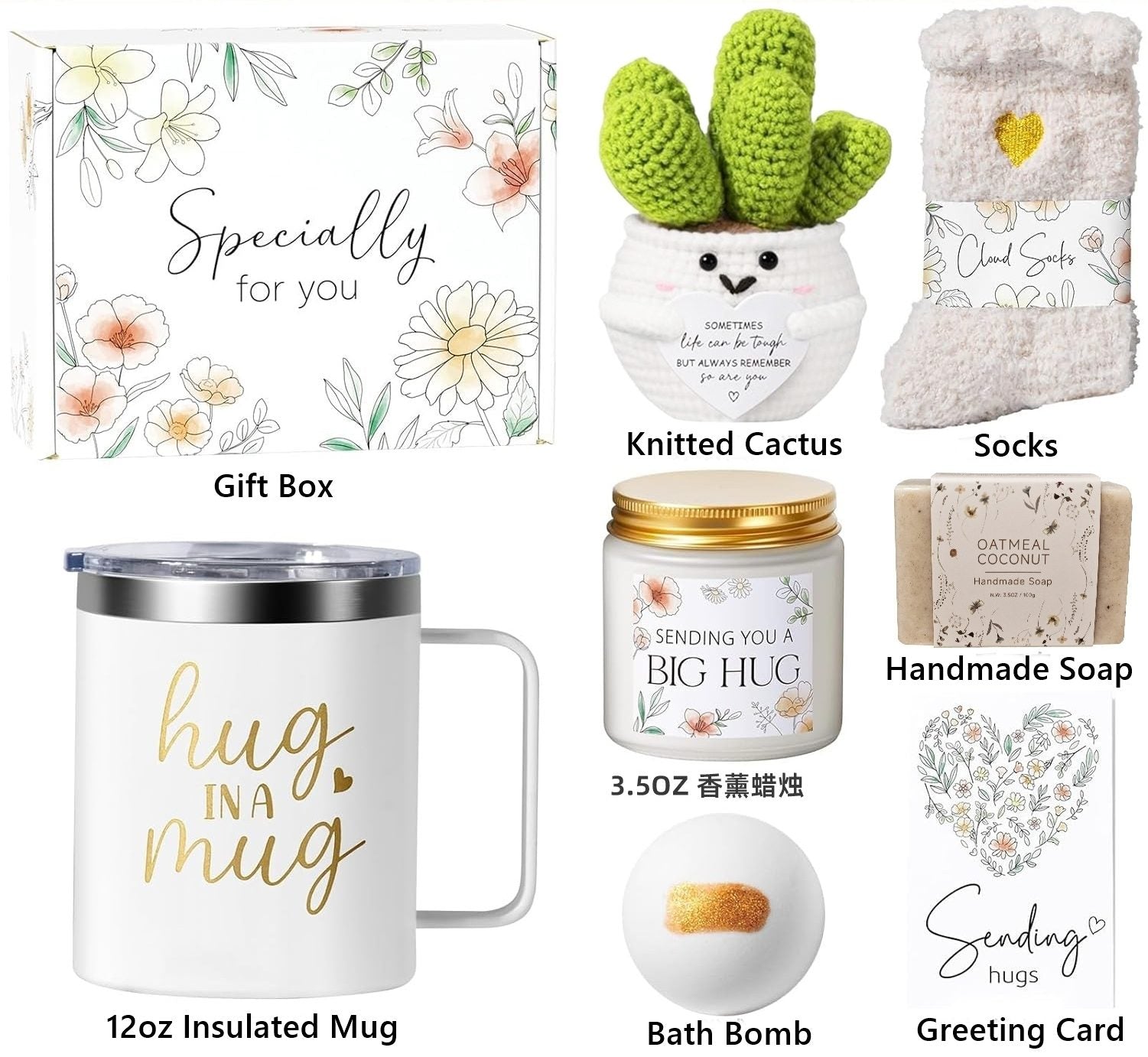 8-Pcs “Not A Day Over Fabulous” Gift Set – Luxury Self-Care Gift Box for Women