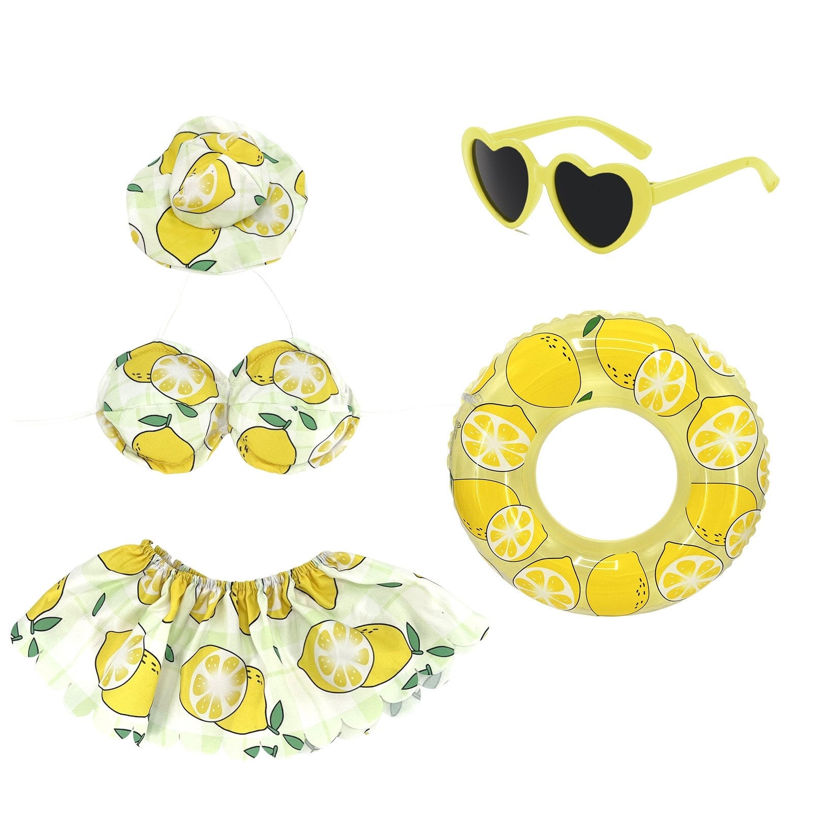 Summer Porch Goose Outfit Set – Pool Party & Fruit Theme Costume