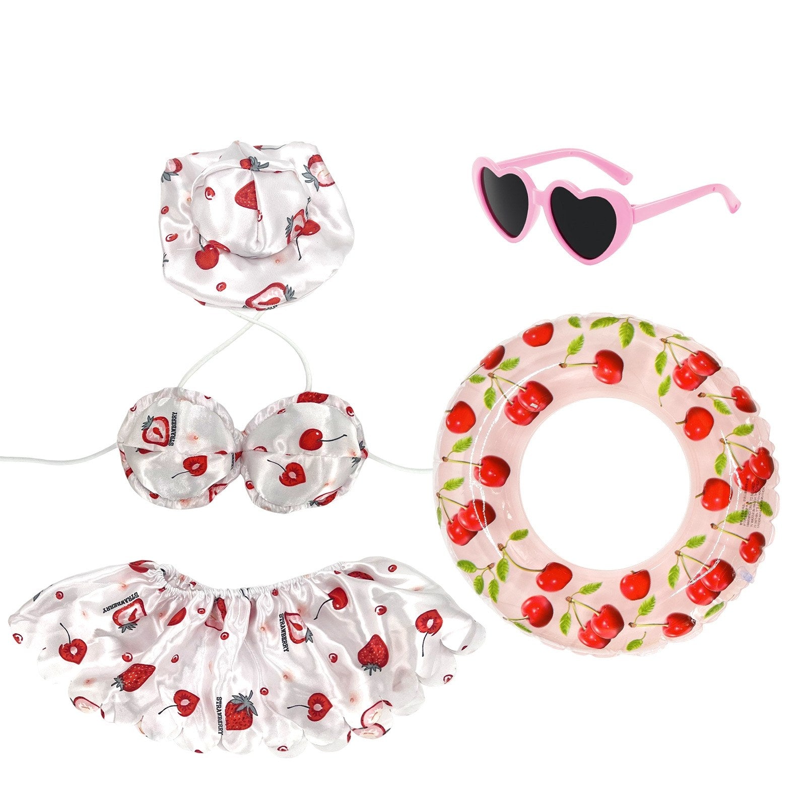 Summer Porch Goose Outfit Set – Pool Party & Fruit Theme Costume
