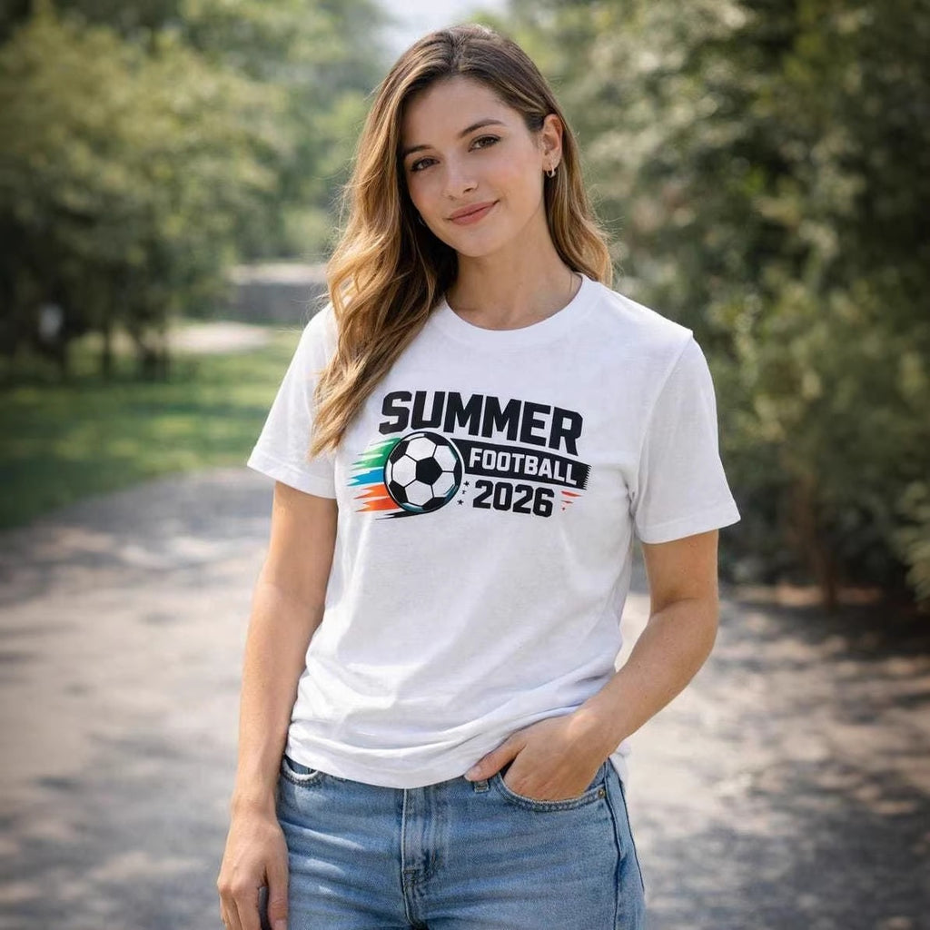 Summer Football 2026: Matching Couple Fan Tees