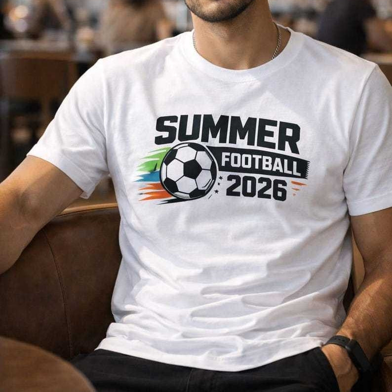 Summer Football 2026: Matching Couple Fan Tees