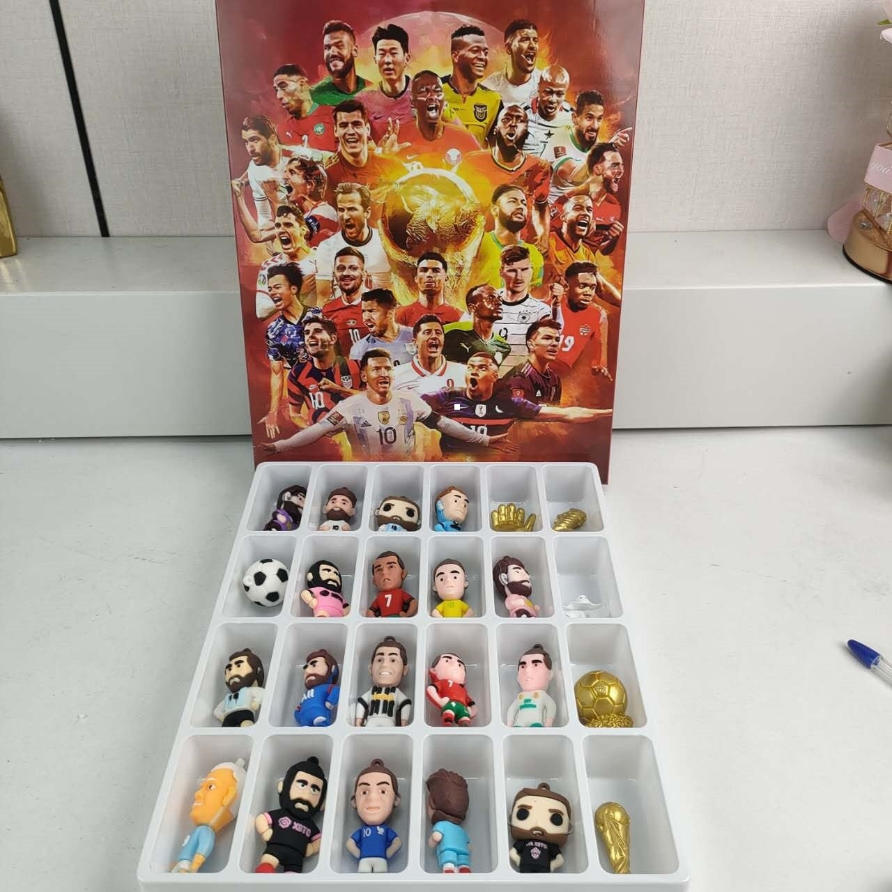 2026 World Cup 3D Figurine Advent Calendar | 24-Day Soccer Gift