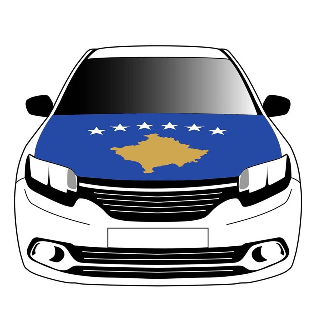 2026 World Cup Car Hood Flag | National Team Elastic Bonnet Banner