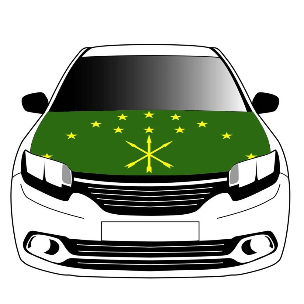 2026 World Cup Car Hood Flag | National Team Elastic Bonnet Banner