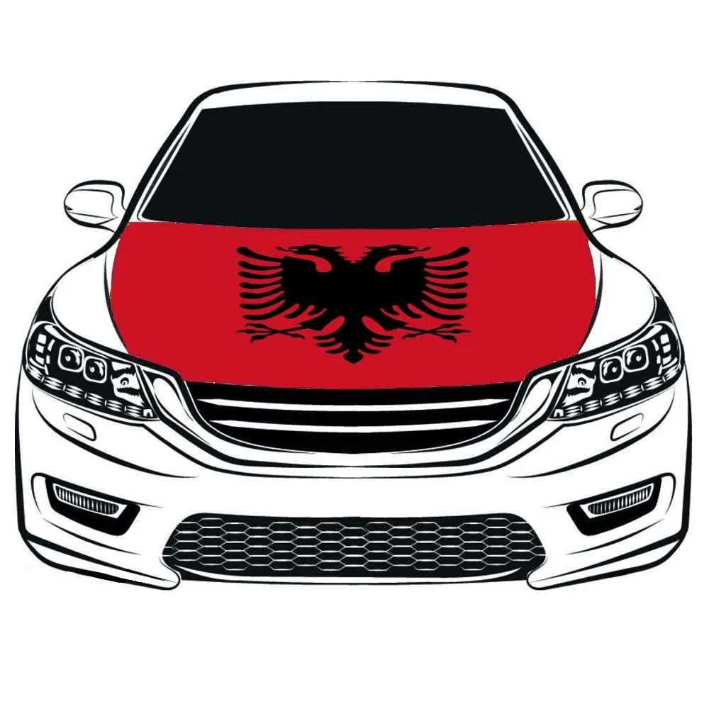 2026 World Cup Car Hood Flag | National Team Elastic Bonnet Banner