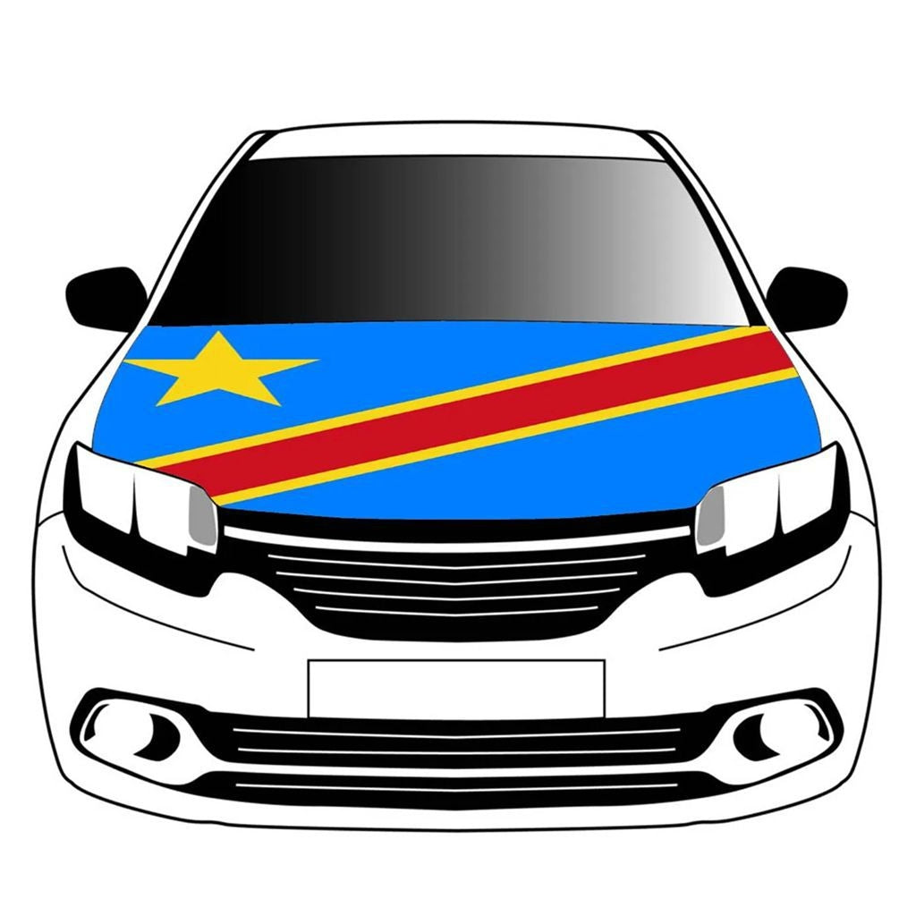 2026 World Cup Car Hood Flag | National Team Elastic Bonnet Banner