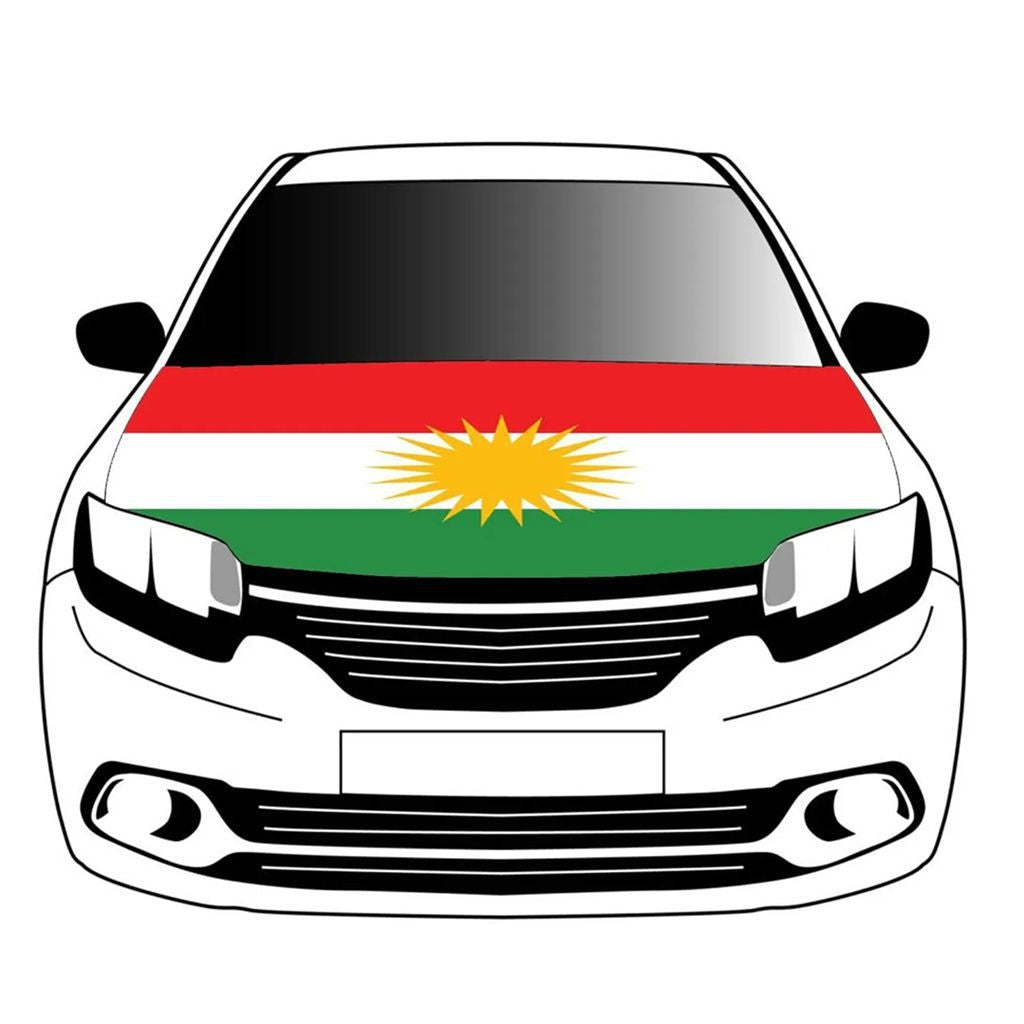 2026 World Cup Car Hood Flag | National Team Elastic Bonnet Banner