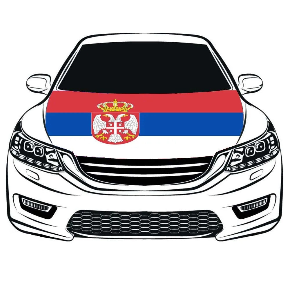 2026 World Cup Car Hood Flag | National Team Elastic Bonnet Banner