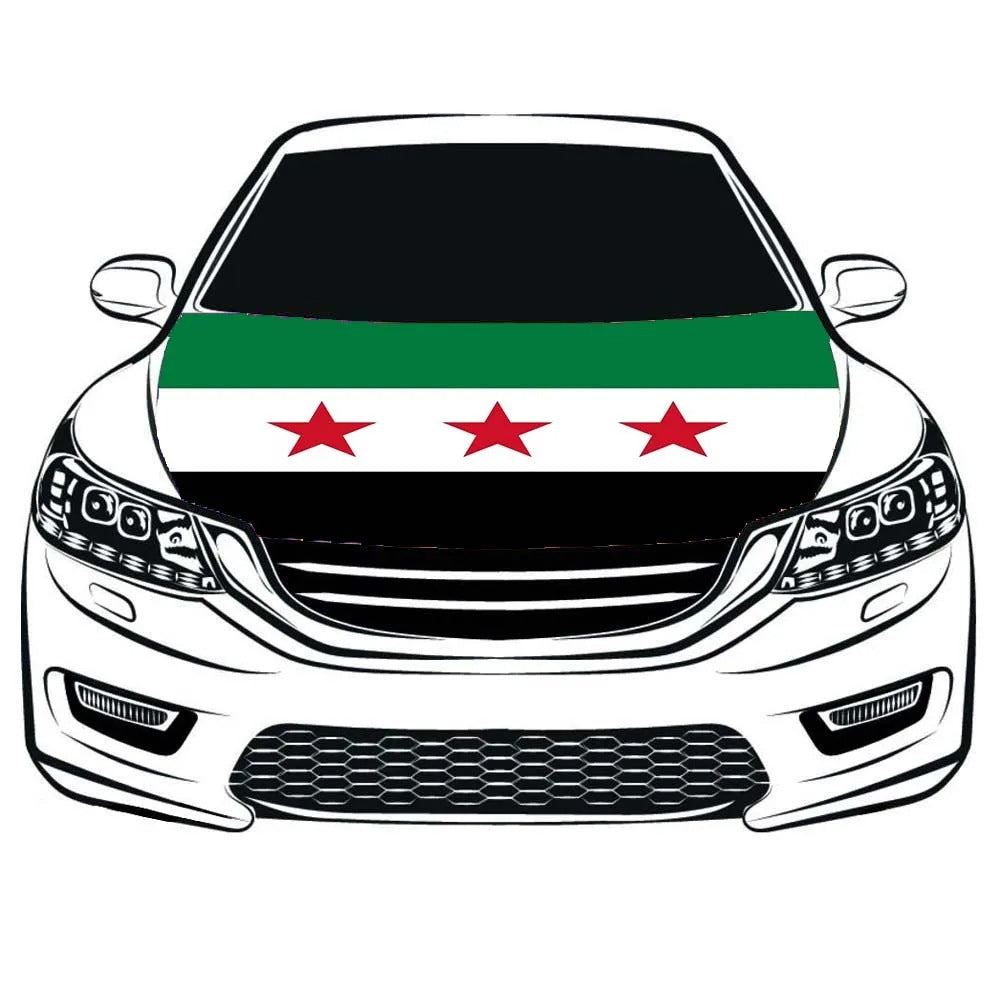 2026 World Cup Car Hood Flag | National Team Elastic Bonnet Banner