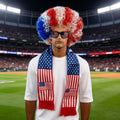 World Cup Fan Cheering Set: Wig, Glasses & Scarf
