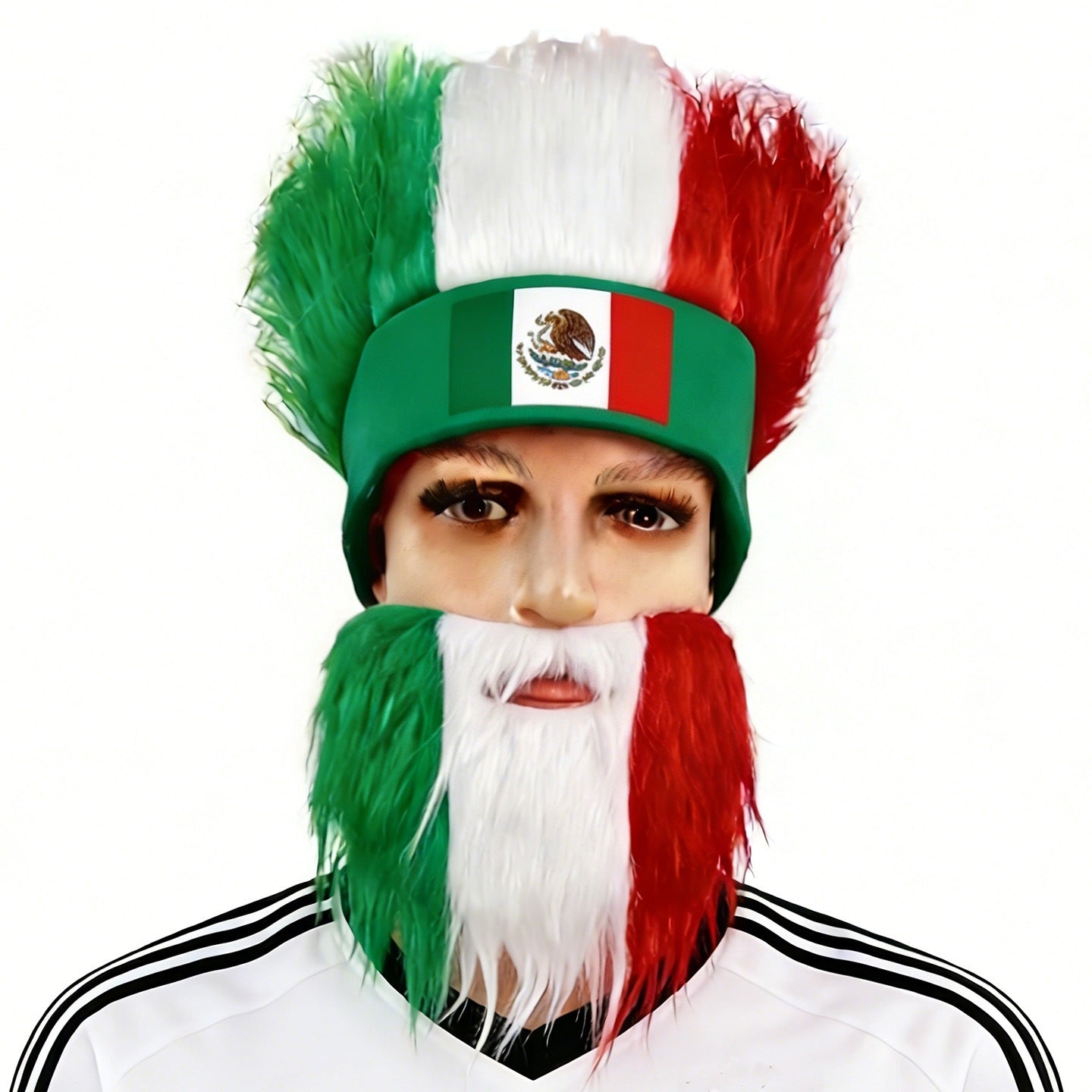 World Cup Fan Cheering Wig(with Beard Set)