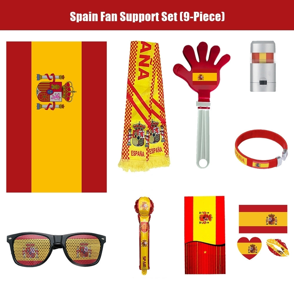 2026 FIFA World Cup Fan Supporter Cheer Set | 9-Piece Soccer Gear Kit