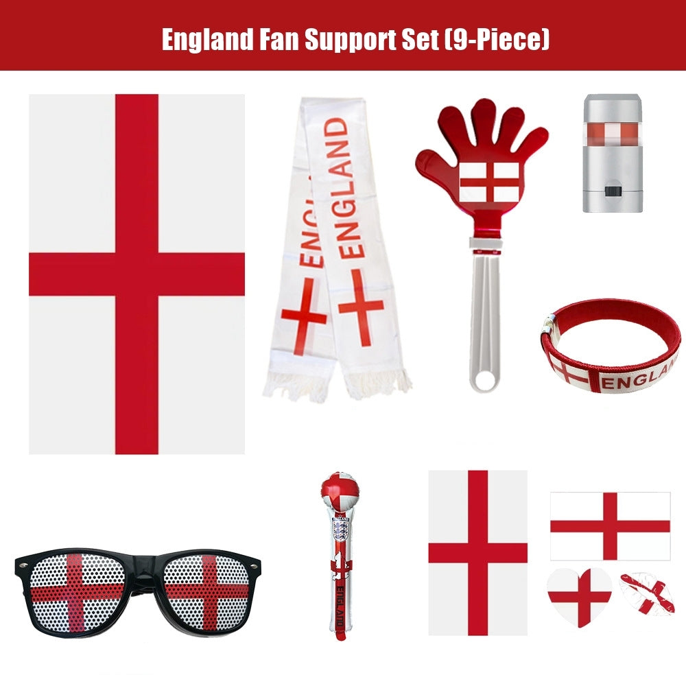 2026 FIFA World Cup Fan Supporter Cheer Set | 9-Piece Soccer Gear Kit