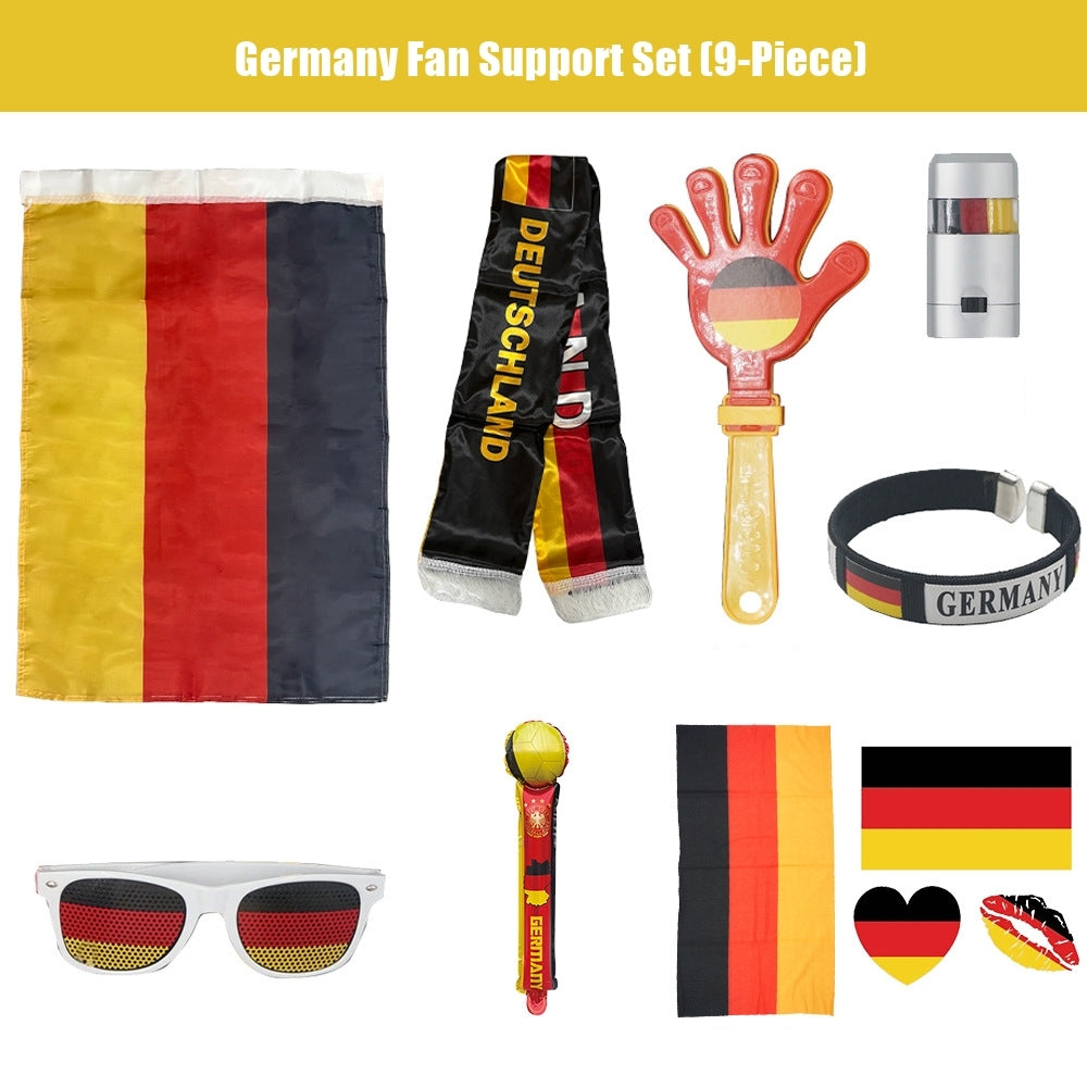 2026 FIFA World Cup Fan Supporter Cheer Set | 9-Piece Soccer Gear Kit