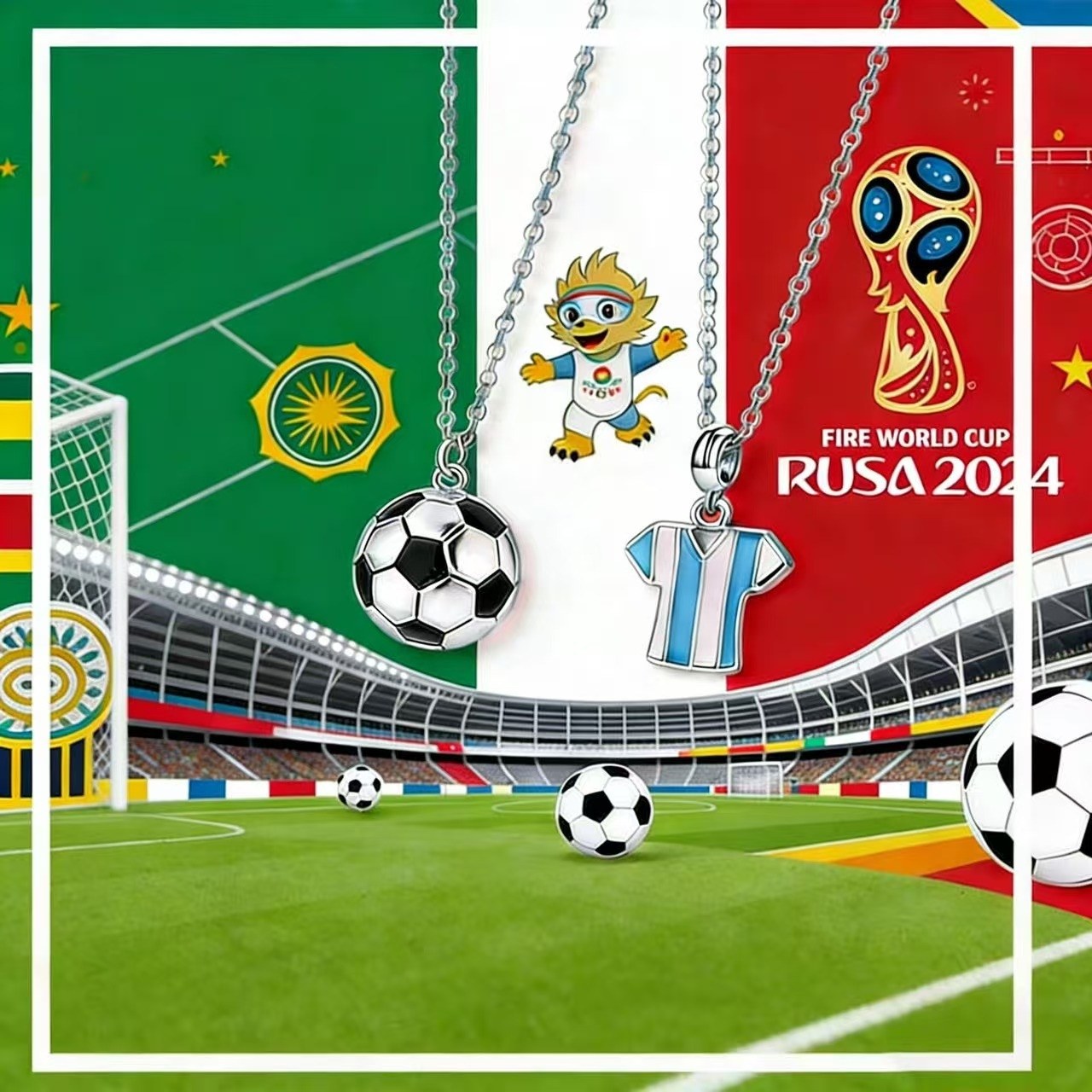 World Cup Football DIY Bracelet Advent Calendar | 24-Day Soccer Jewelry Set