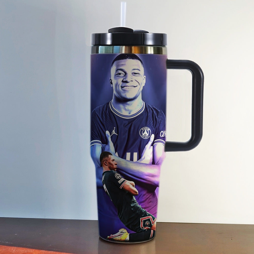 World Cup Football Stars 40oz Insulated Car Tumbler