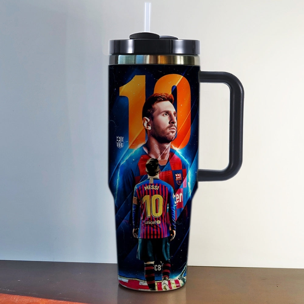 World Cup Football Stars 40oz Insulated Car Tumbler