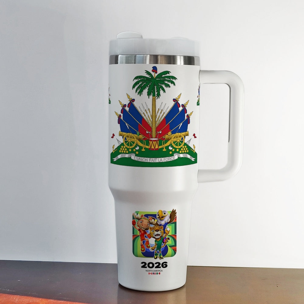 2026 FIFA World Cup Haiti 40oz Insulated Car Tumbler