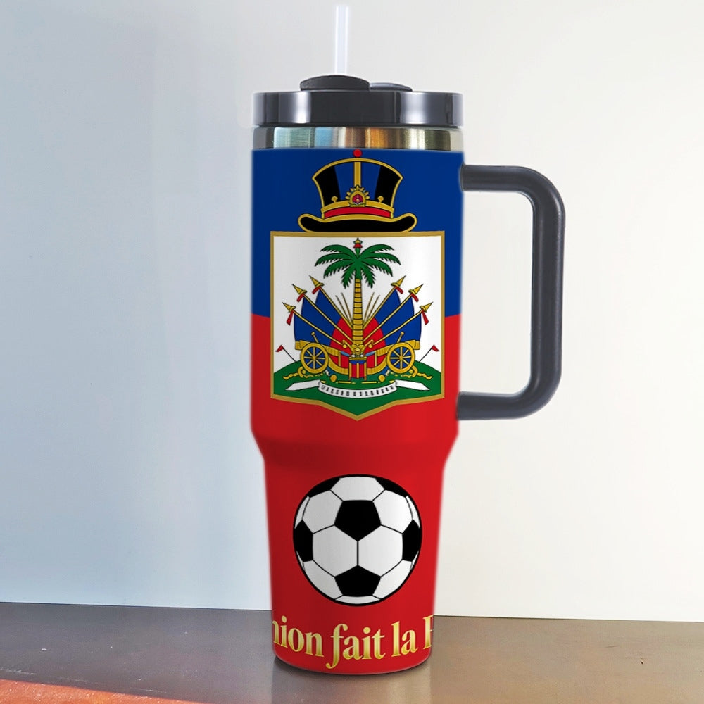2026 FIFA World Cup Haiti 40oz Insulated Car Tumbler