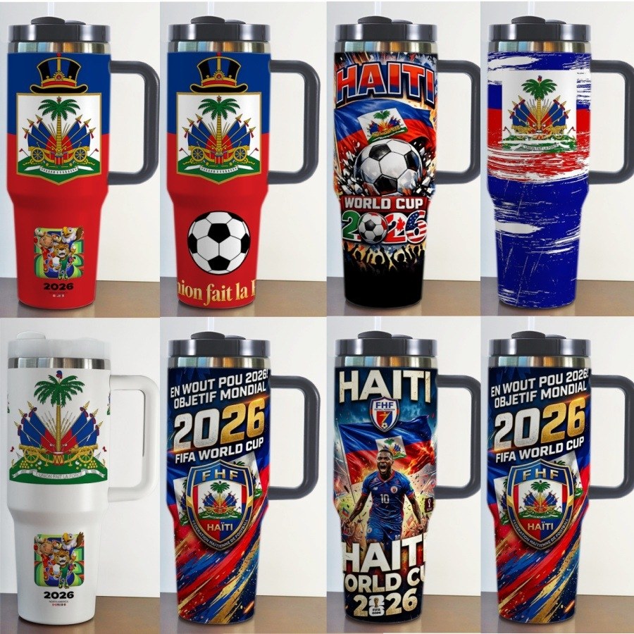 2026 FIFA World Cup Haiti 40oz Insulated Car Tumbler