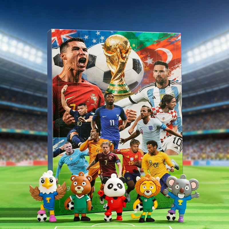 2026 World Cup Mascot Advent Calendar | 24-Day Soccer Figurine Set