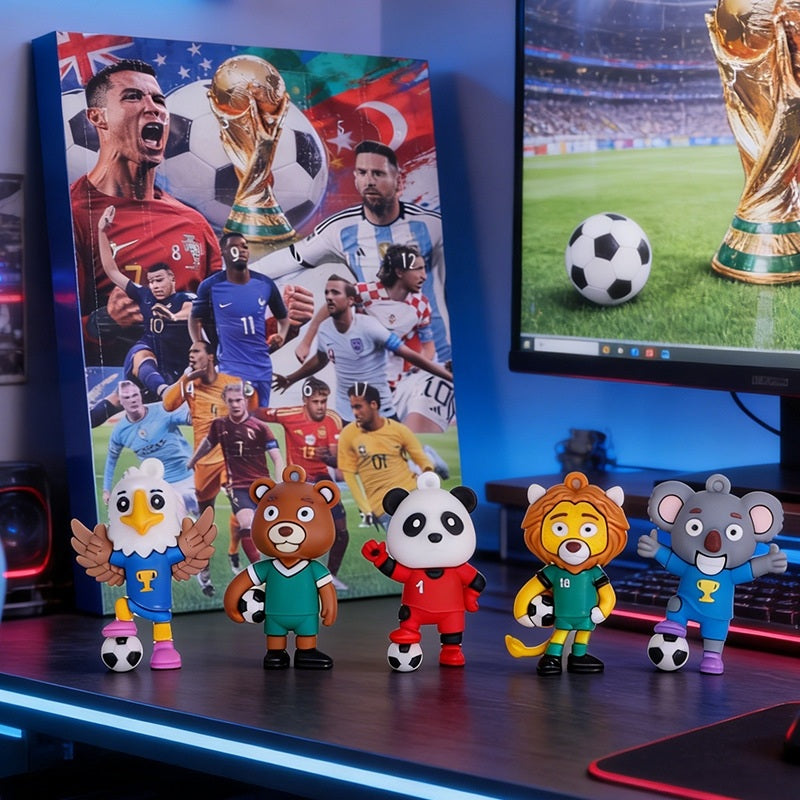 2026 World Cup Mascot Advent Calendar | 24-Day Soccer Figurine Set