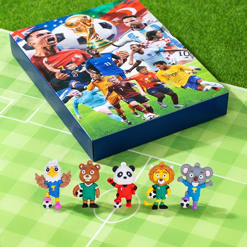 2026 World Cup Mascot Advent Calendar | 24-Day Soccer Figurine Set