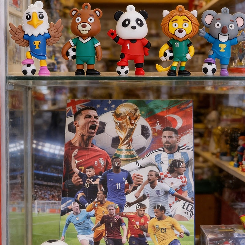 2026 World Cup Mascot Advent Calendar | 24-Day Soccer Figurine Set