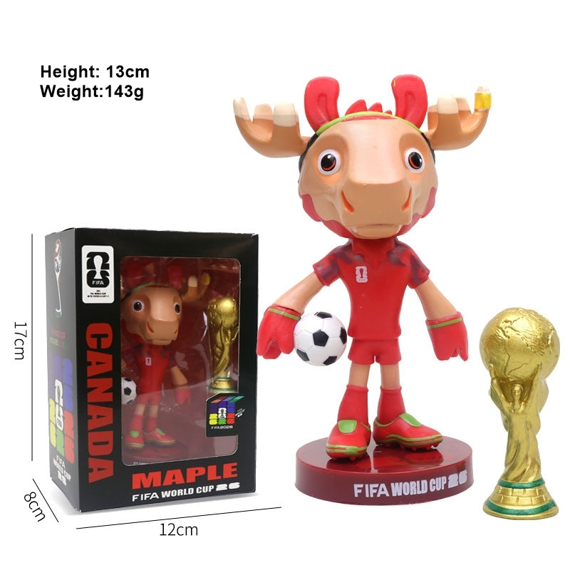 2026 World Cup Mascot & Trophy Figurine Set