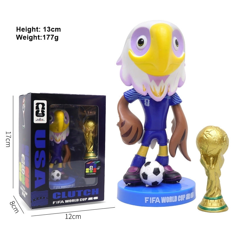 2026 World Cup Mascot & Trophy Figurine Set