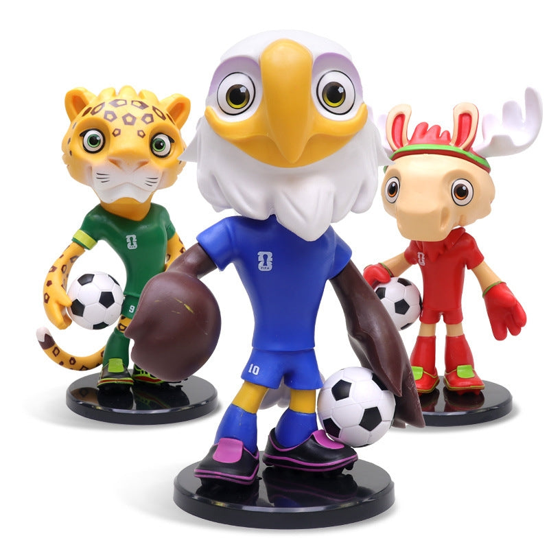 2026 World Cup Mascot & Trophy Figurine Set
