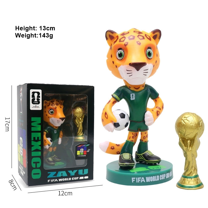 2026 World Cup Mascot & Trophy Figurine Set