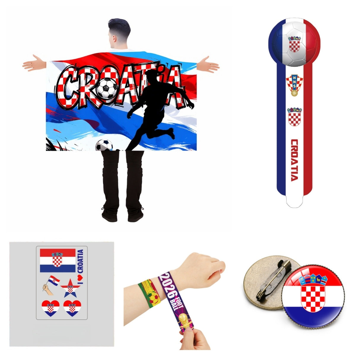 2026 World Cup National Team Support Kit – Essential Soccer Fan Accessory Bundle